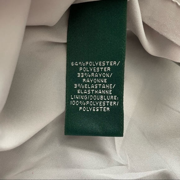 Lauren Ralph Lauren Navy Beige and Black Striped Fit and Flare Dress size 4 - Picture 6 of 12